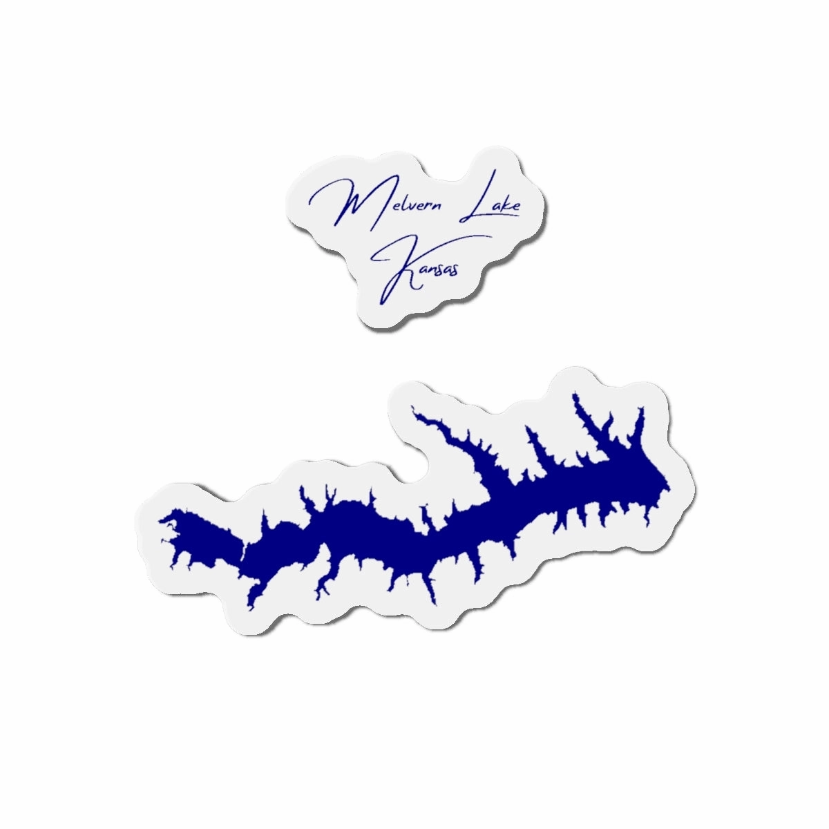 Die Cut Magnet Melvern Lake Kansas