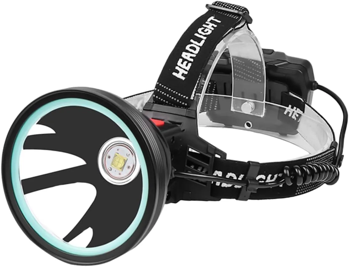 DOITOOL Strong Headlight Portable Camping Light Rechargeable Headlamp for Fishing Hunting Night Running