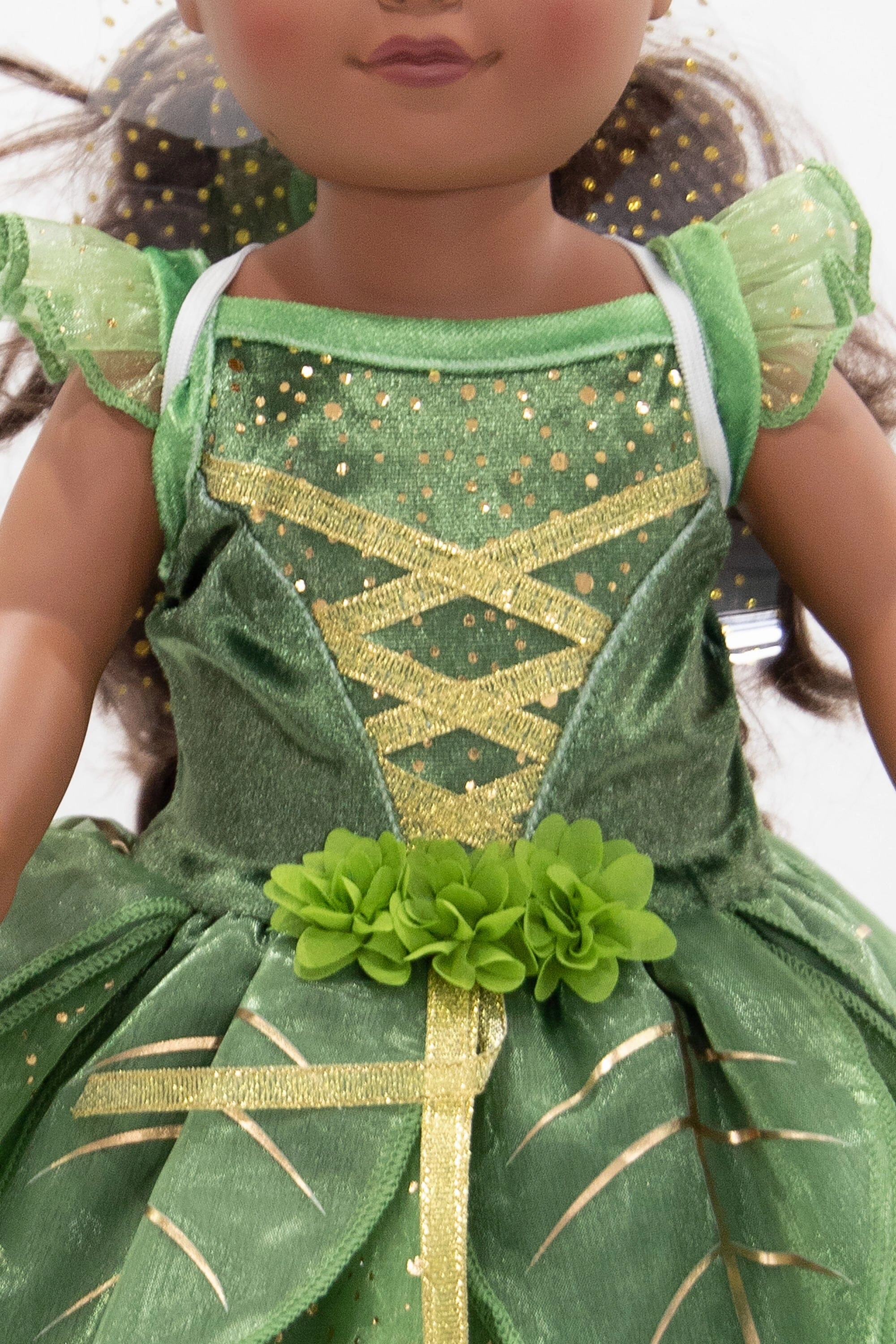 Doll Dress Pixie Tinkerbell Fairy with Wings