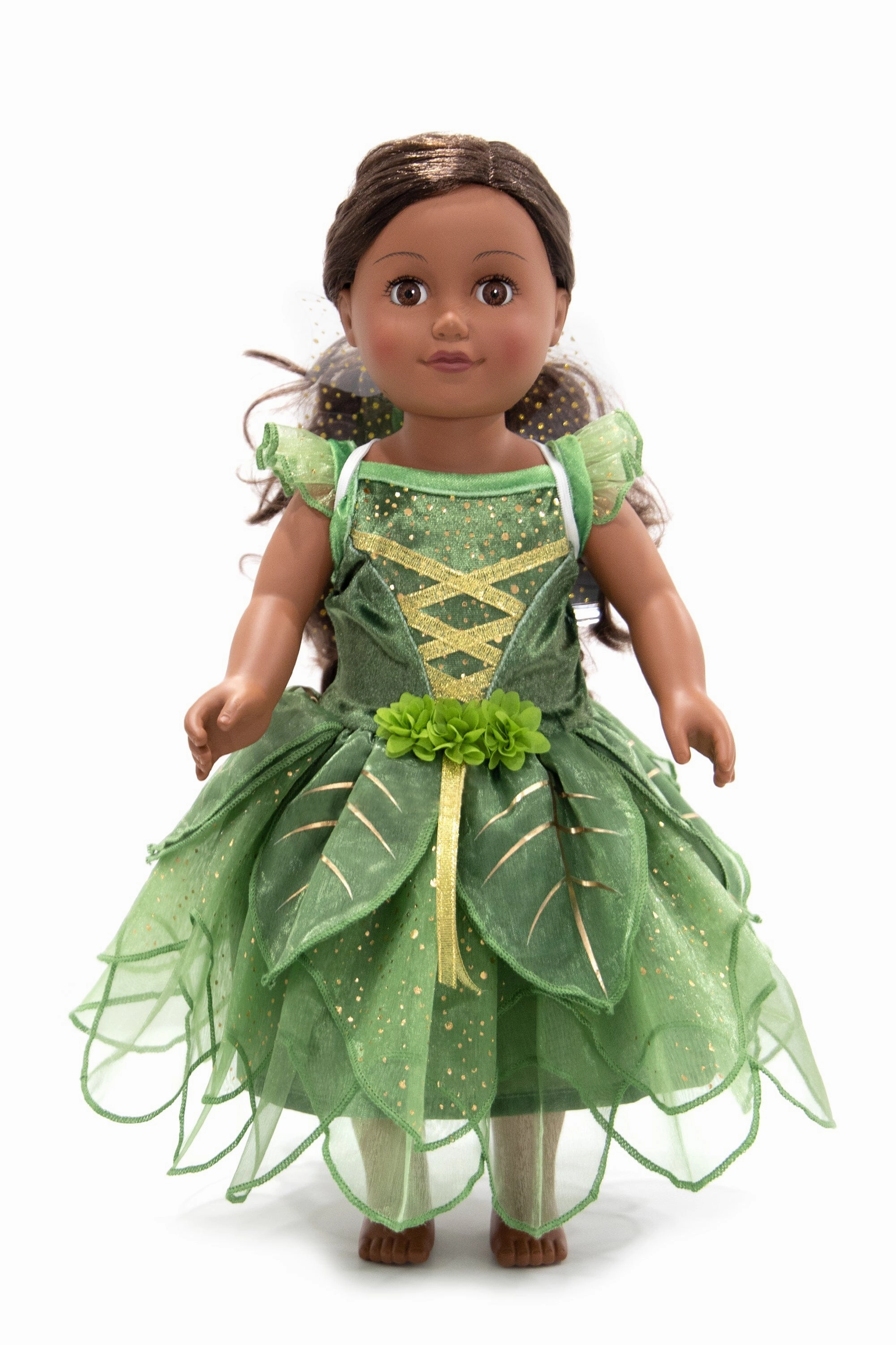 Doll Dress Pixie Tinkerbell Fairy with Wings