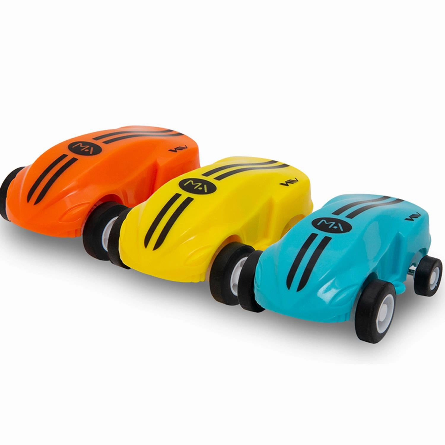Doodle Mini Car Spinner with Flashing Lights, Yellow