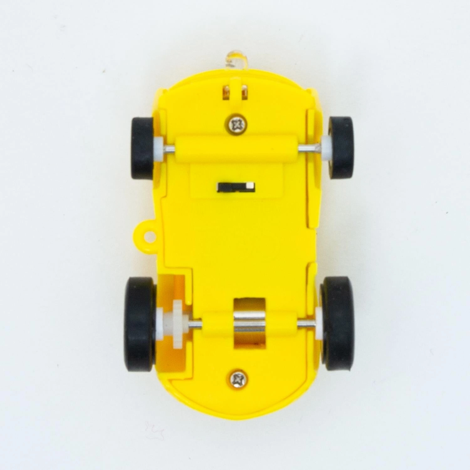 Doodle Mini Car Spinner with Flashing Lights, Yellow