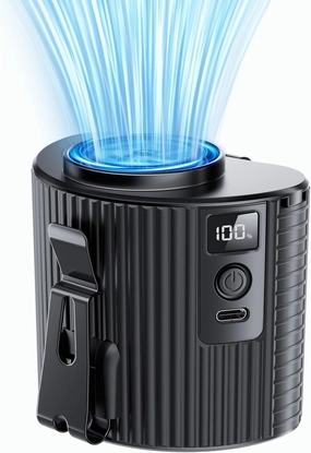 Doublepow Rechargeable Waist Fan - Strong Airflow, 5 Speeds