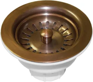DR320-SC 3.5" Basket Strainer, Solid Copper