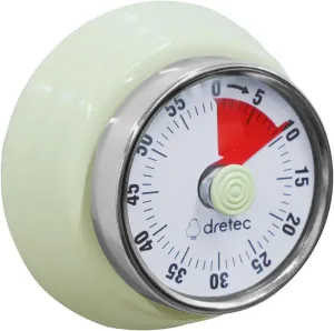 Dretec Vintage Mechanical Magnetic Countdown Timer - 60-Minute Wind-Up Timer for Cooking, Baking, Classroom, Fitness, and Teaching