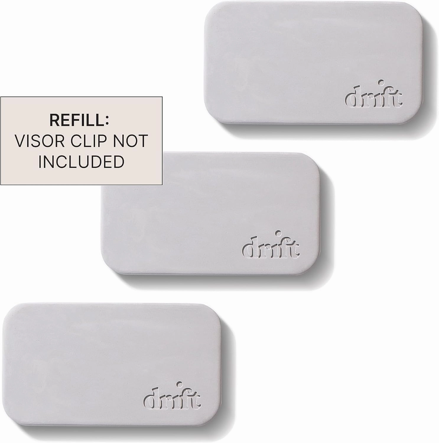 Drift Car Air Freshener - Stone Air Freshener - Car Odor Eliminator - Open Air Scent Refill - Pack of 3 - NO CLIP INCLUDED