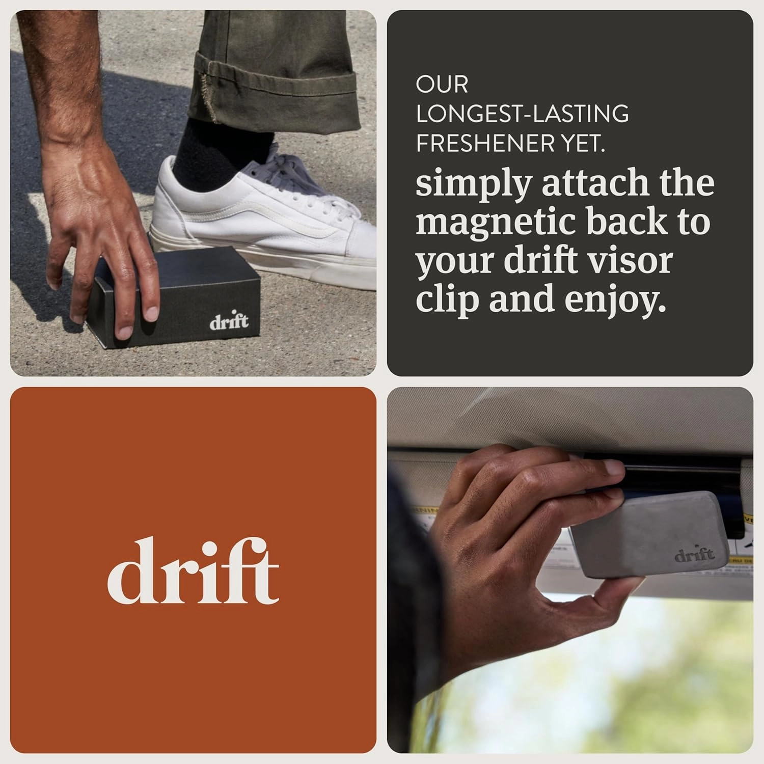 Drift Car Air Freshener - Stone Air Freshener - Car Odor Eliminator - Open Air Scent Refill - Pack of 3 - NO CLIP INCLUDED