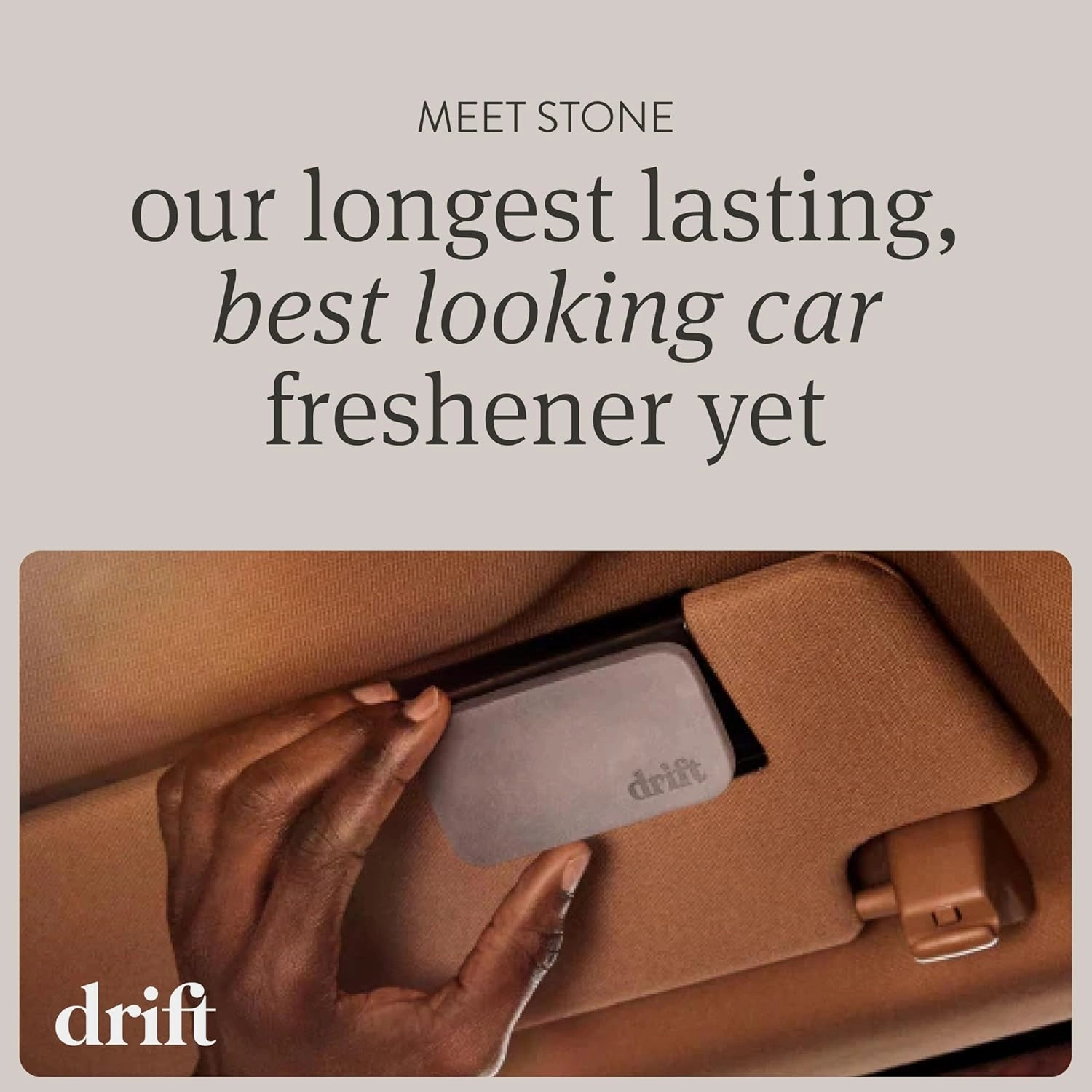 Drift Car Air Freshener - Stone Air Freshener - Car Odor Eliminator - Open Air Scent Refill - Pack of 3 - NO CLIP INCLUDED