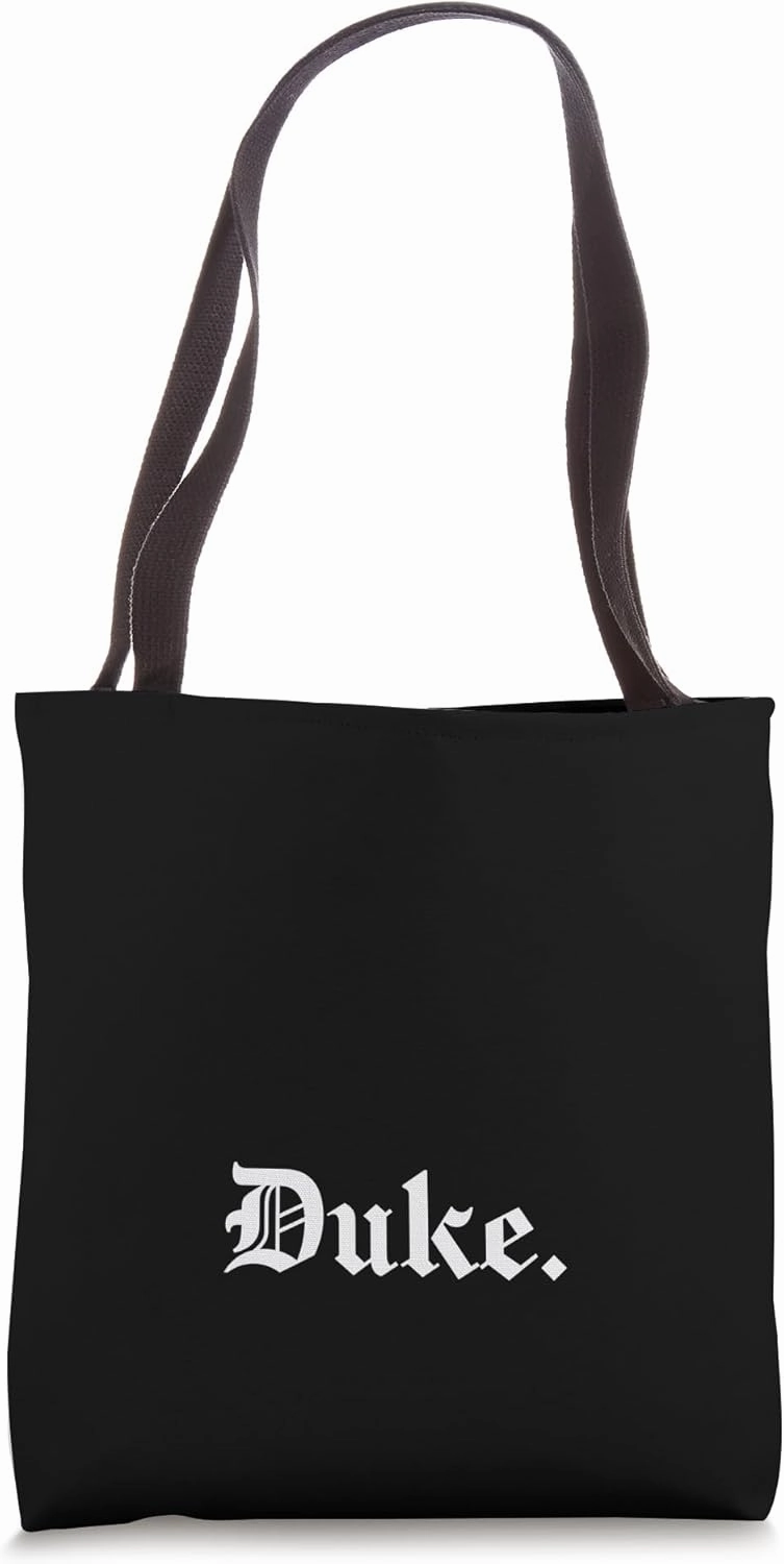 Duke | Royal Word Design for Goths & Emos Tote Bag