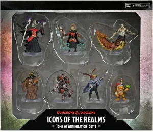 Dungeons & Dragons D&D Icons of The Realms: Tomb of Annihilation: Box 1-7 Figure Set, Pre-Painted Miniatures, RPG