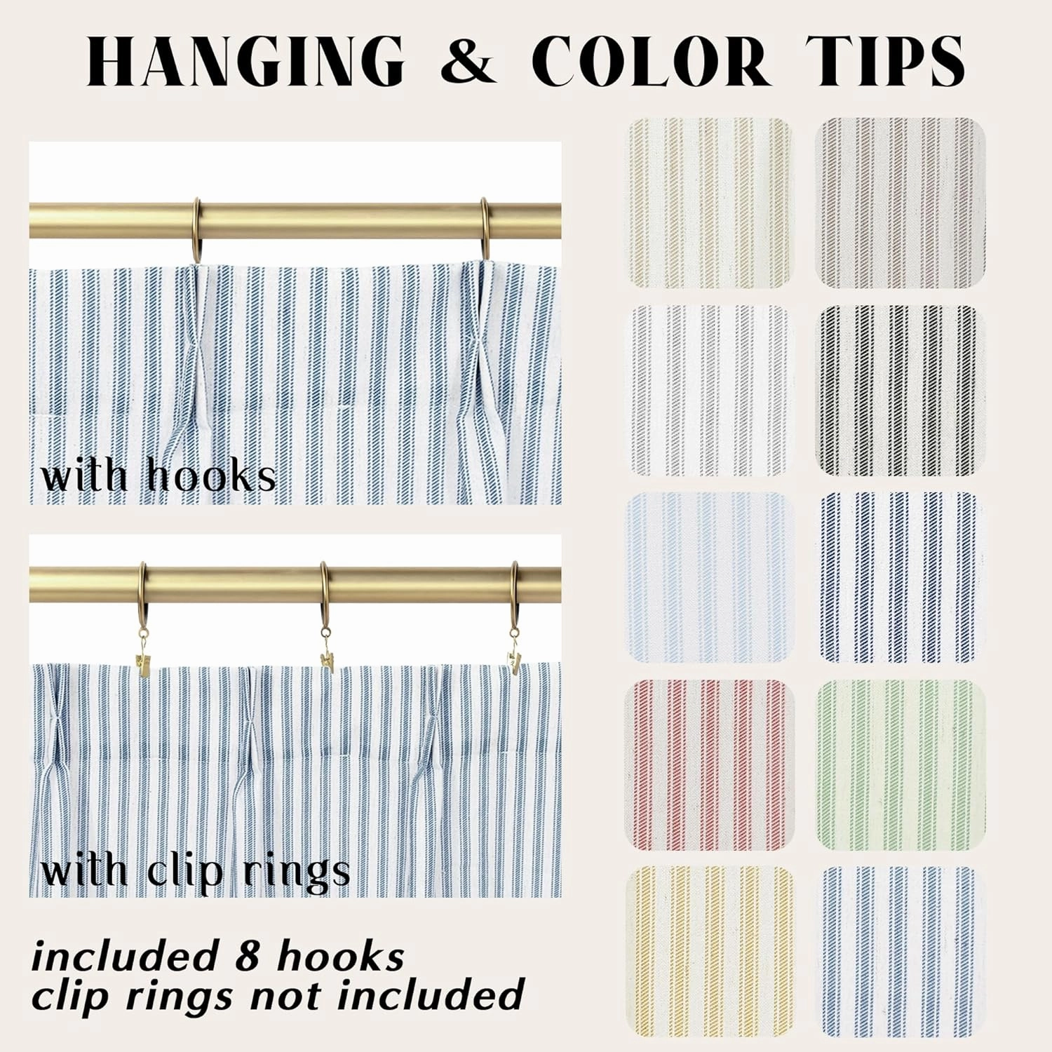 Dusty Blue Curtains for Kitchen,Pinch Pleated Coastal Slate Blue Pattern Curtains for Bathroom 24 Inch Length