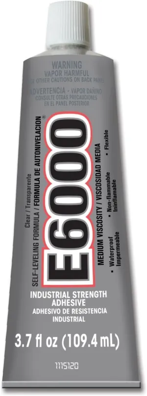 Eclectic Products 230021 4 Pack 3.7 oz. E-6000 Medium Viscosity Multi-Purpose Adhesive Uncarded, Clear