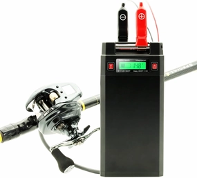Electric Reel Battery. 14.8V 20Ah Large Capacity. Built-in chip. High Safety Performance. It is Your Best Companion to Start Fishing. Compatible with Daiwa&Shimano Electric reels. (Black)