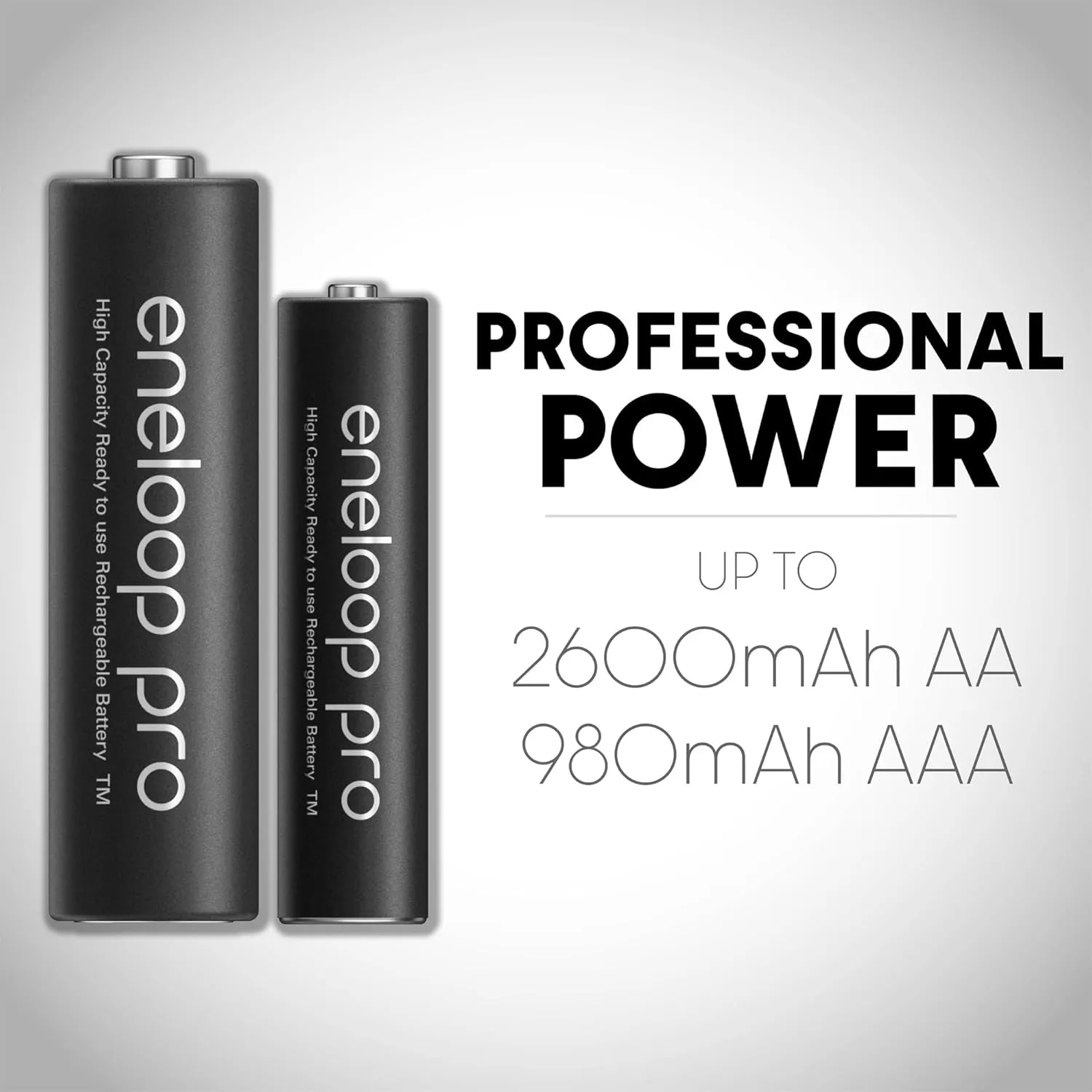 Eneloop Panasonic BK-3HCCA8BA pro AA High Capacity Ni-MH Pre-Charged Rechargeable Batteries, 8-Battery Pack