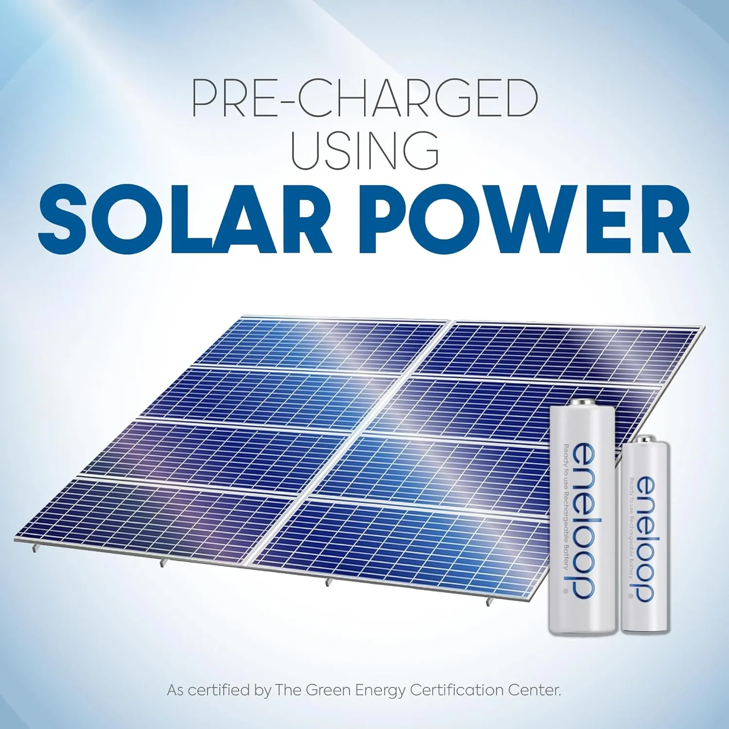 Eneloop Panasonic BK-3MCCA8BA AA 2100 Cycle Ni-MH Pre-Charged Rechargeable Batteries, 8-Battery Pack