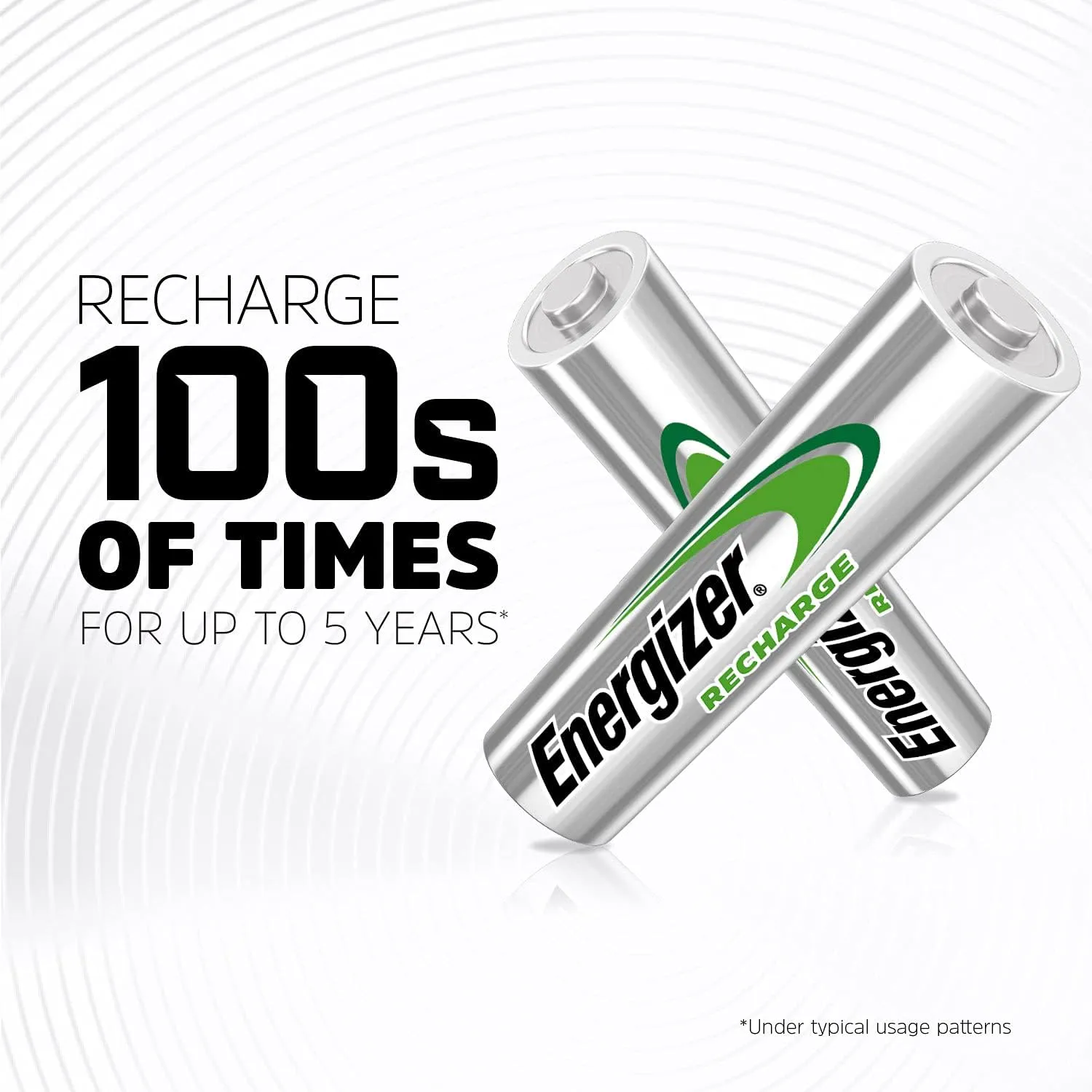 Energizer Power Plus Rechargeable AA Batteries (8 Pack), Double A Batteries