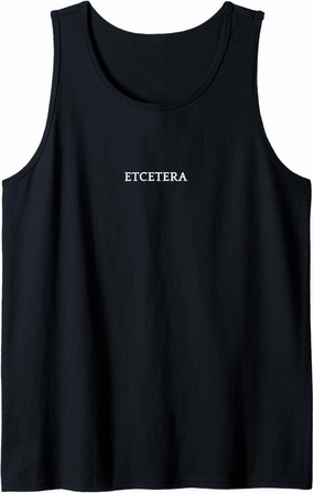 ETCETERA English Word Apparel Tank Top