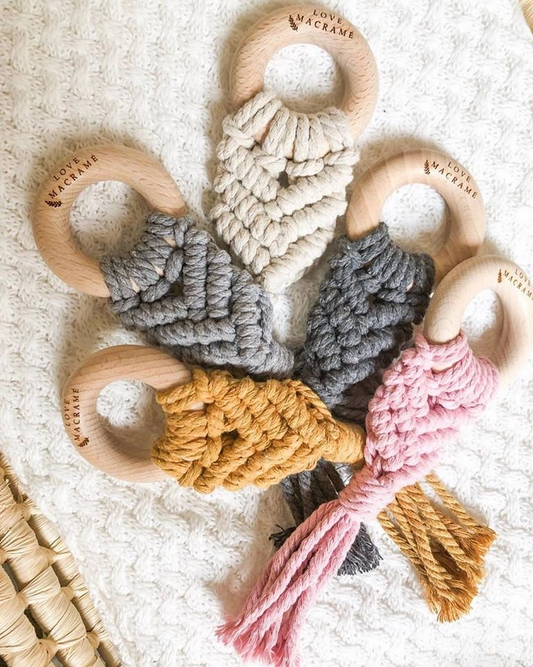 Ever So Sweet Macrame Teethers - Assorted Colours