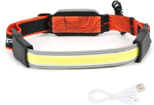 EVTSCAN USB Rechargeable Adjustable COB Headlamp Light Camping Fishing Headband ABS Shown