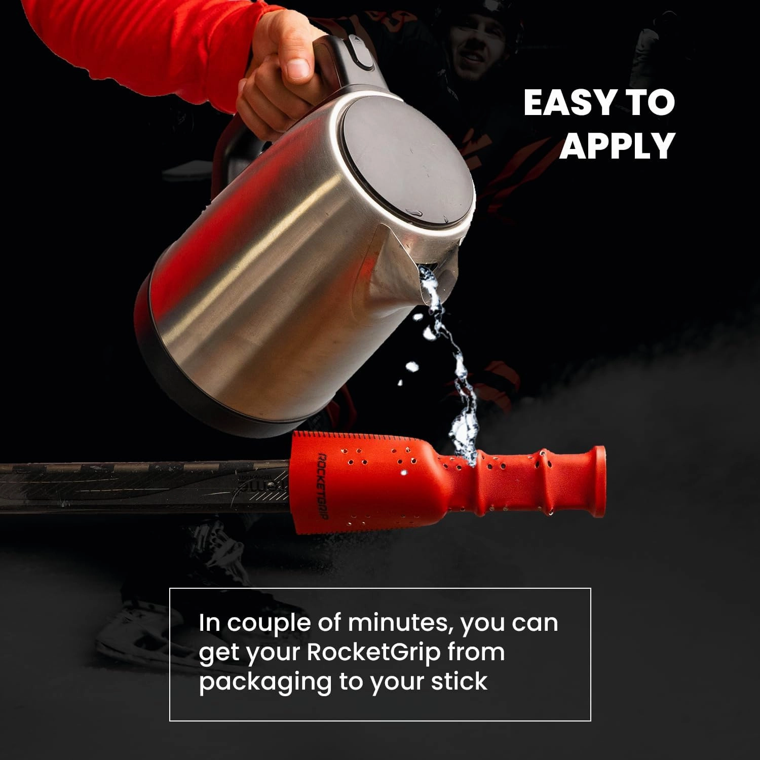 Fabric Hockey Stick Grip Tape - Better Than Grip Tapes - Long Lasting Premium Quality Easy to Install Ice Hockey Sports Grip for Adults and Kids