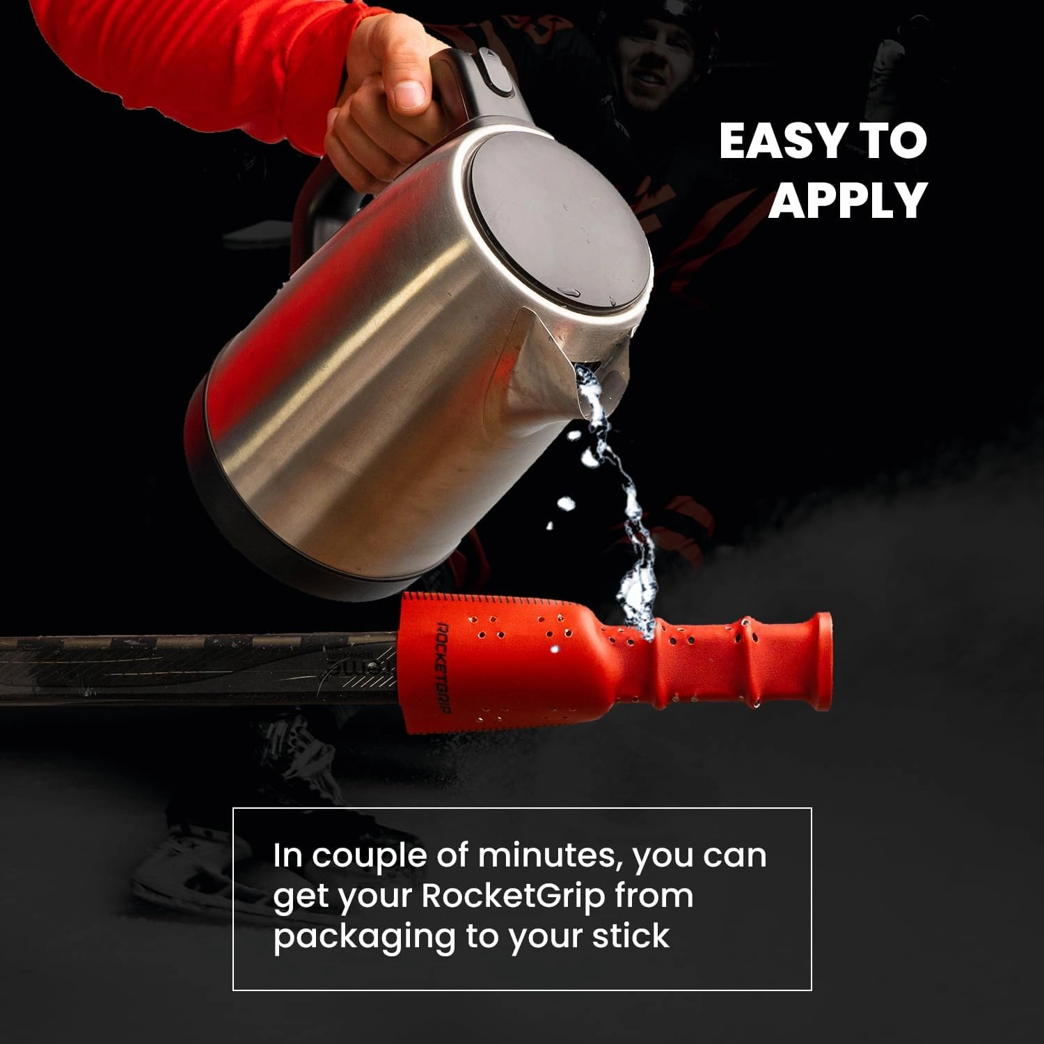 Fabric Hockey Stick Grip Tape - Better Than Grip Tapes - Long Lasting Premium Quality Easy to Install Ice Hockey Sports Grip for Adults and Kids
