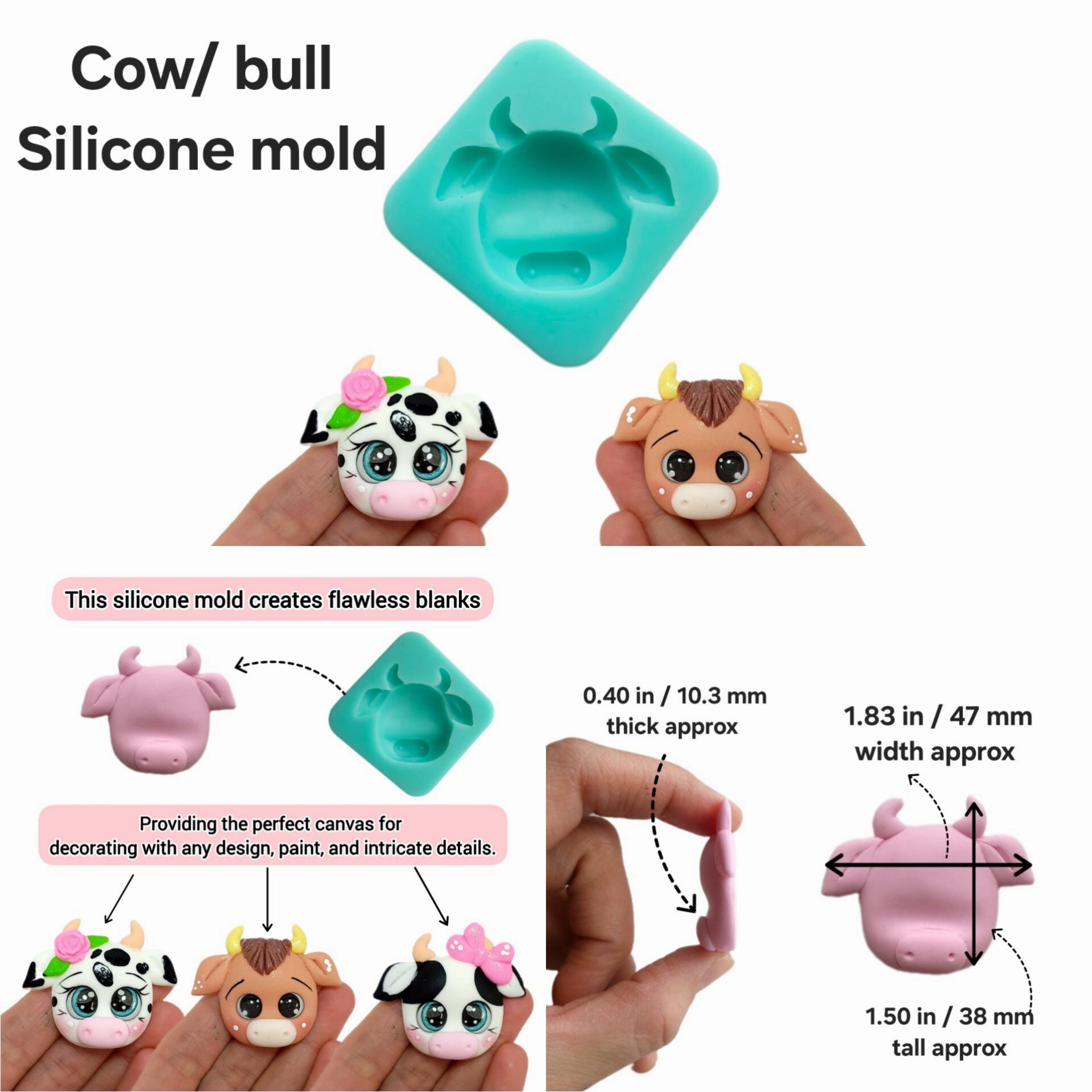 Farm animals silicone mold cow mold tractor mold barn silicone mold sheep mold pig silicone mold MS819