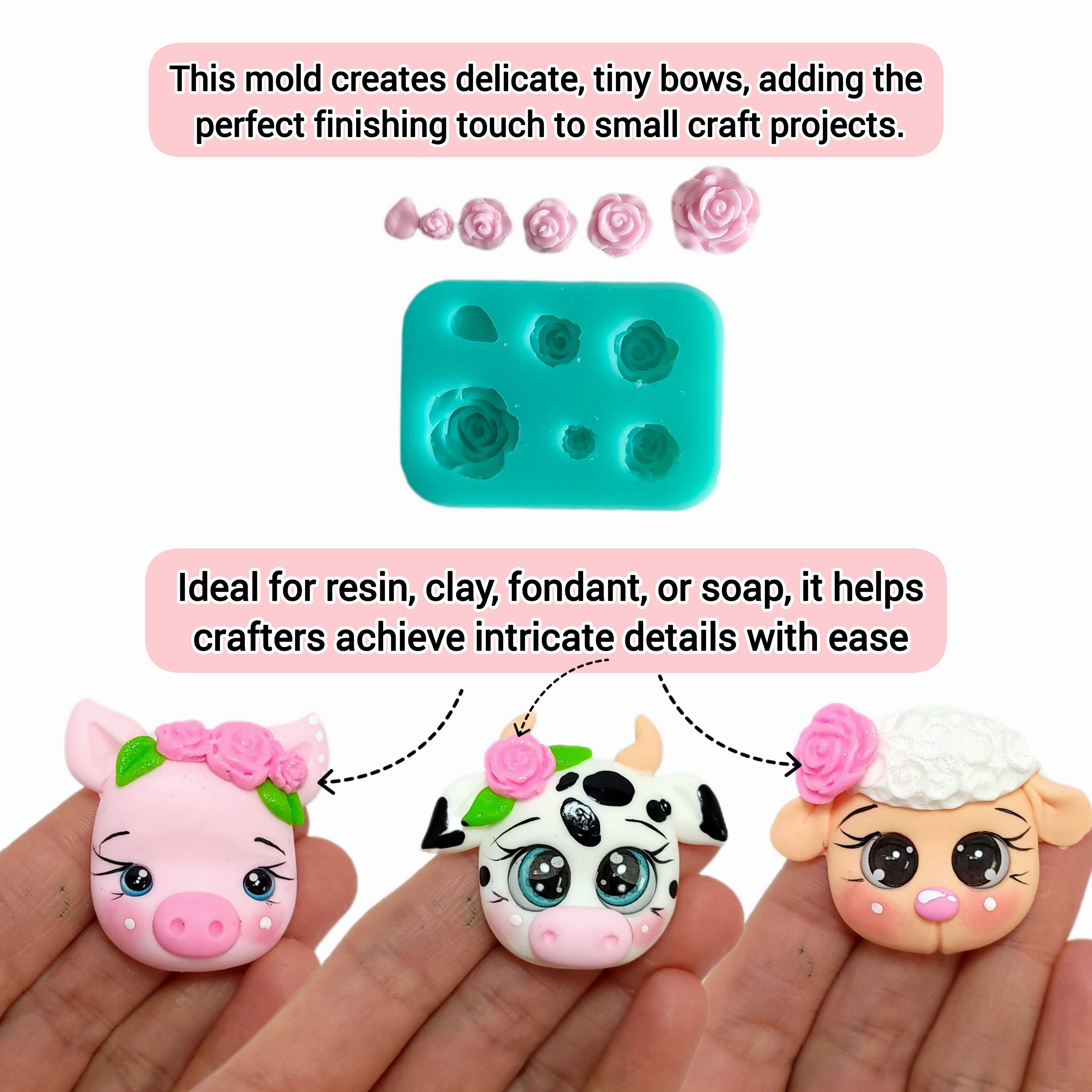 Farm animals silicone mold cow mold tractor mold barn silicone mold sheep mold pig silicone mold MS819
