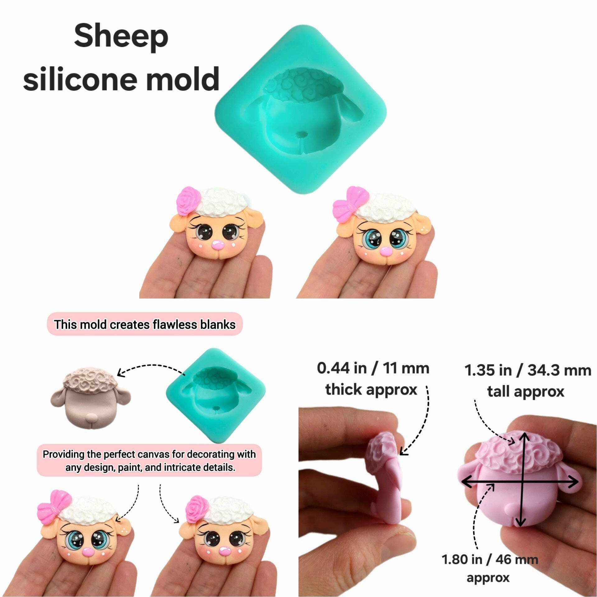 Farm animals silicone mold cow mold tractor mold barn silicone mold sheep mold pig silicone mold MS819