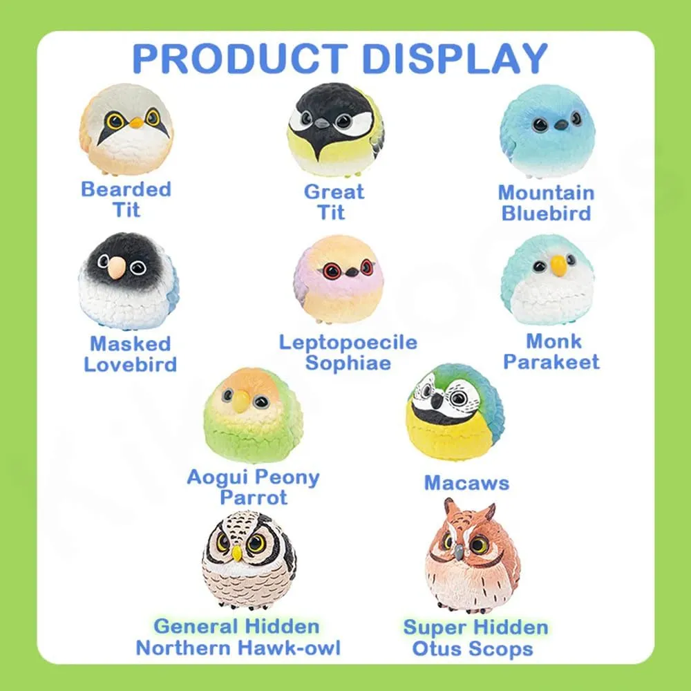 Fat Bird and Friend Blind Box Figures 8PCs Cute Collectible Toys Birthday Gift