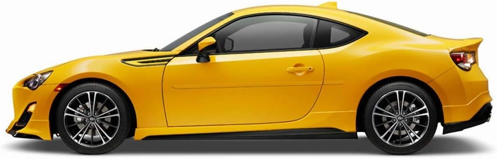FE-FRS-BRZ Finished End Body Side Molding Compatible with Scion FR-S, Subaru BRZ, Toyota 86 - Crystal White Pearl (K1X)
