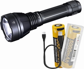 Fenix HT32 Tri-Color Hunting Light, 2500 Lumens 700 Yard Long Range Spotlight, USB-C Rechargeable for Hog Coyote Varmint Hunting with Extra Backup Battery and LumenTac Organizer