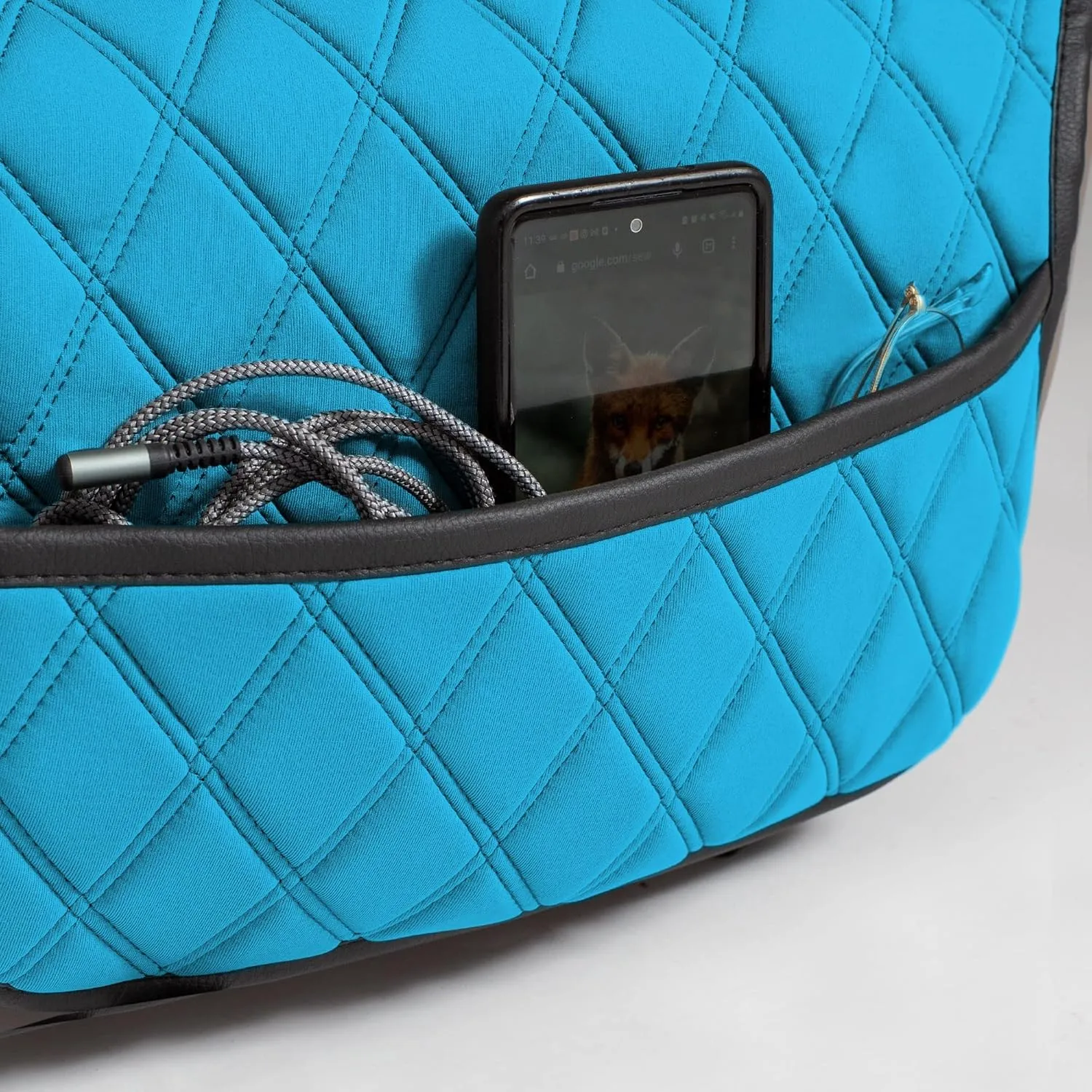 FH Group Car Seat Cover Cushion - Seat Covers for Cars Trucks SUV, Neosupreme Car Seat Cushions, Waterproof Car Seat Cover Cushion, Universal Fit Car Seat Protector Front Set Aqua