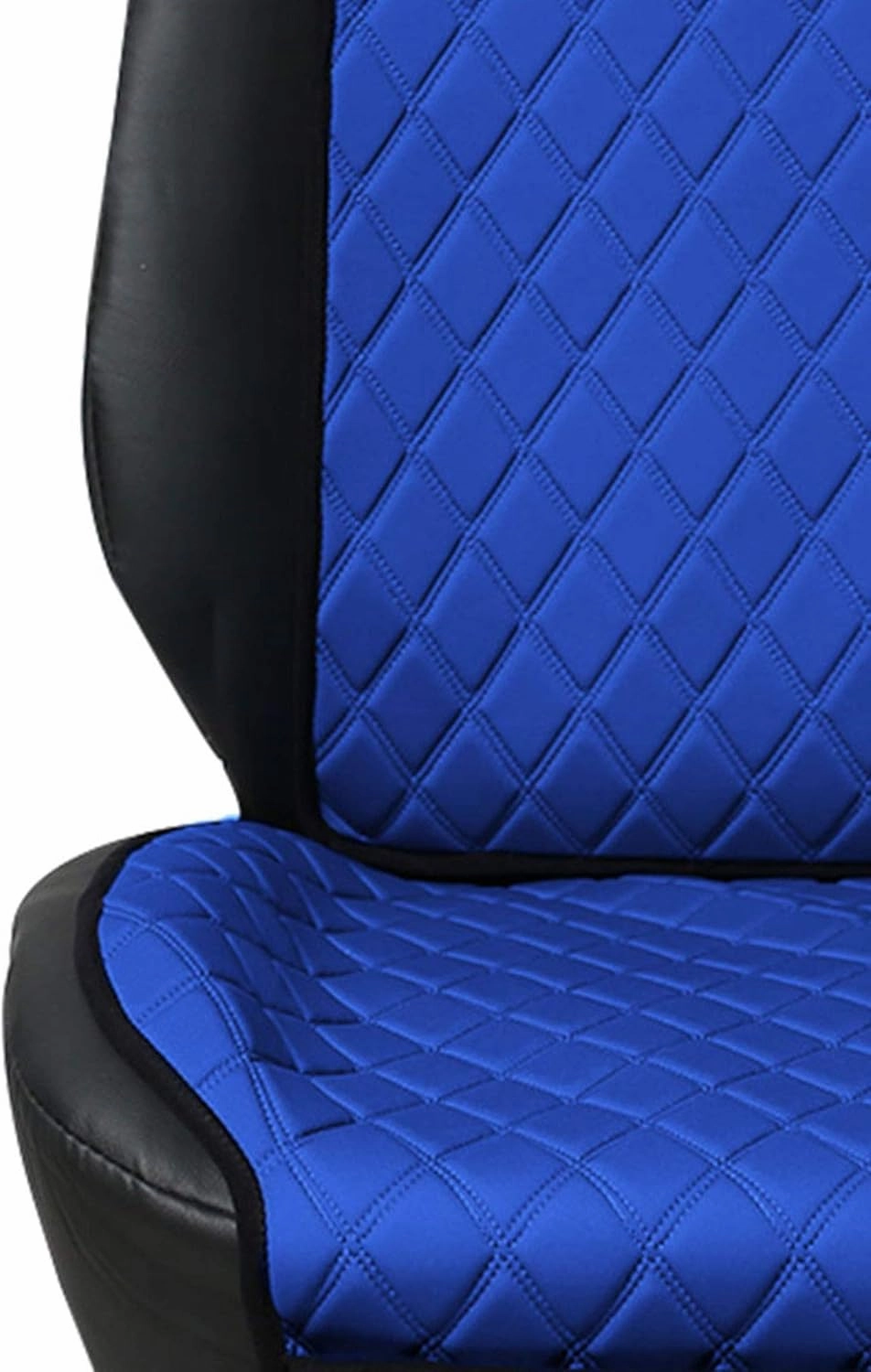 FH Group Car Seat Cushion Front Set Blue Neosupreme Automotive Seat Cushions - Universal Fit, Car Seat Cushion With Front Pockets, Airbag Compatible Car Seat Cushions for SUV, Sedan, Van