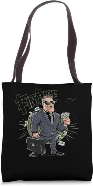 Finance Bro Financially Fit Finance Guys Rich People Banker Tote Bag