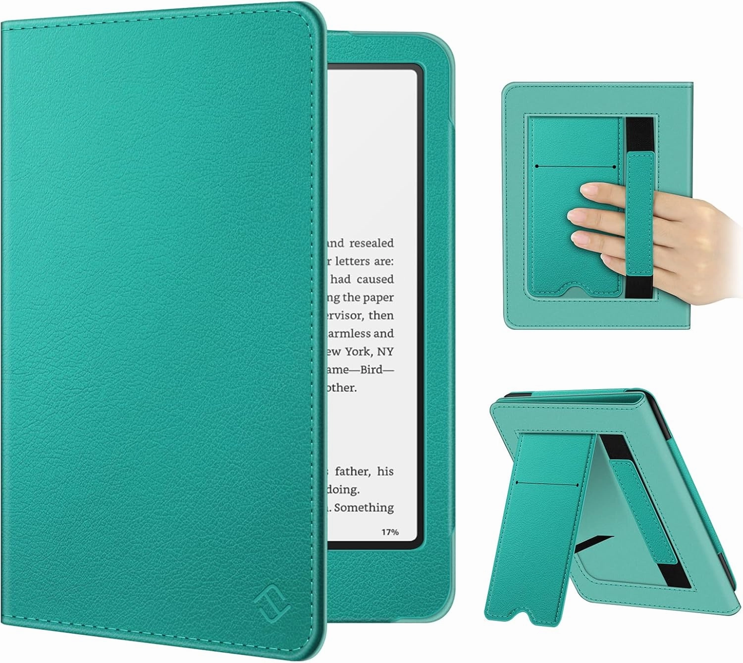 Fintie Case for 7"/6.8" Kindle Paperwhite(12th/11th Generation-2024/2021) and Kindle Colorsoft Signature Edition -Slim Foldable Stand Cover Auto Wake/Sleep for Paperwhite 2024, Jade