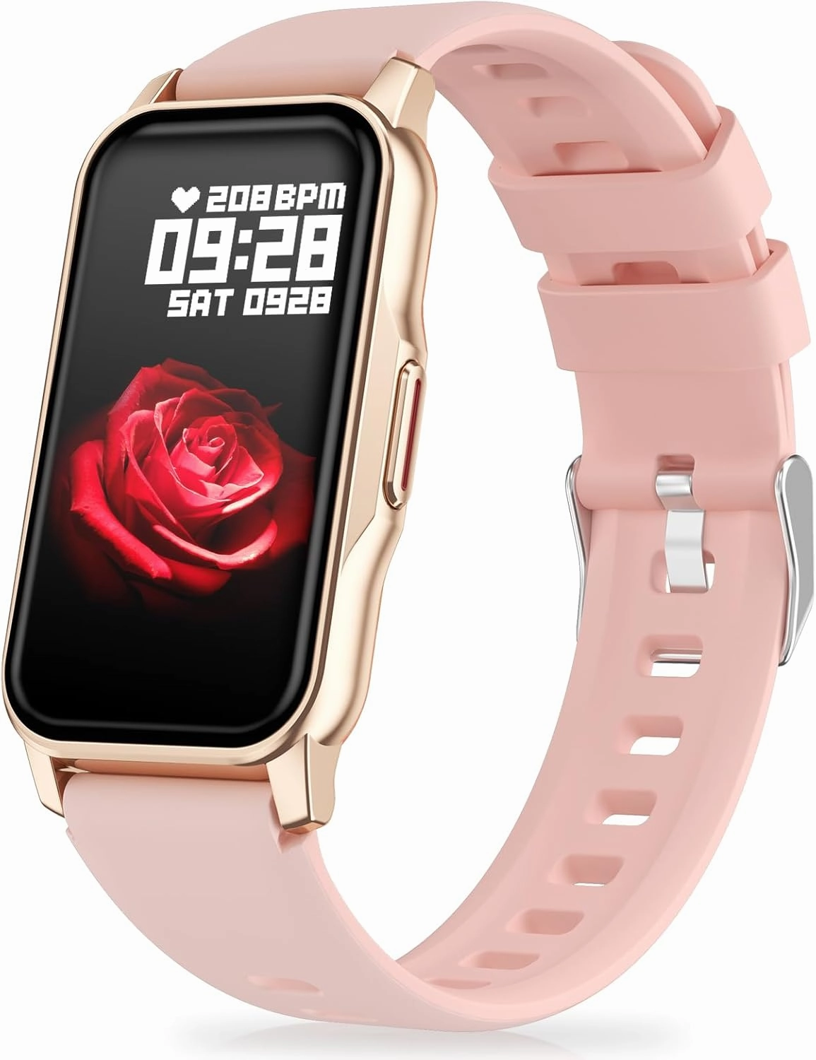 Fitness Tracker with 24/7 Heart Rate, Blood Oxygen Blood Pressure, Sleep Tracking, Step Counter, Calorie Tracking, IP 68 Waterproof Activity Tracker, Step Tracker for Android iPhone Women Men