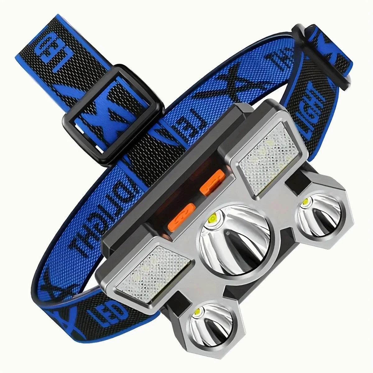 Five head strong light rechargeable fishing headlight