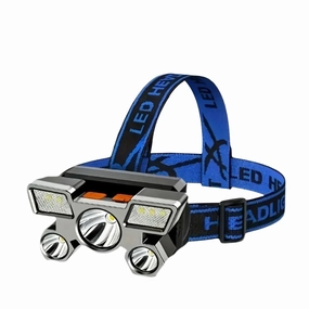 Five head strong light rechargeable fishing headlight