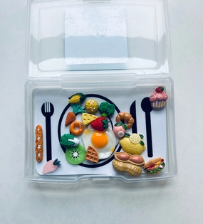 FOOD Mini Objects-FOOD Trinkets-Speech Therapy Theme Objects-Speech Therapy Kit-Speech Therapy Task Box-Minis Speech Therapy SLP