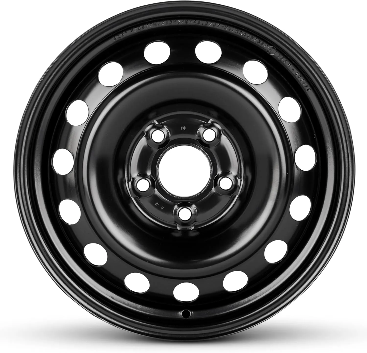 For 2006-2020 Kia Optima 16 Inch Black Painted Steel Rim - OE Direct Replacement - Road Ready Car Wheel