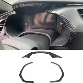 for C7 Corvette Carbon Fiber Dashboard Cover Trim Accessories for 2014-2019 Chevrolet Corvette C7