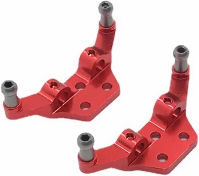for Wltoys P929 P939 K979 K989 K999 K969 1/28 Metal Shock Absorber Steering Cup CVD for Swing Arm Upgrade Suit RC Car Sare Parts Accessories RC Car DIY Parts(Red)