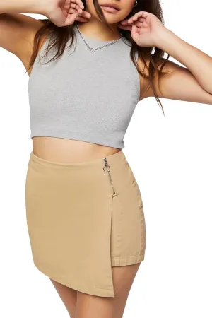 Forever 21 Women's High-Rise Chambray Skort