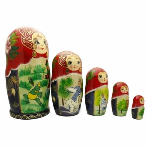 Frog Princess or Tsarevna Frog Nesting Doll Set