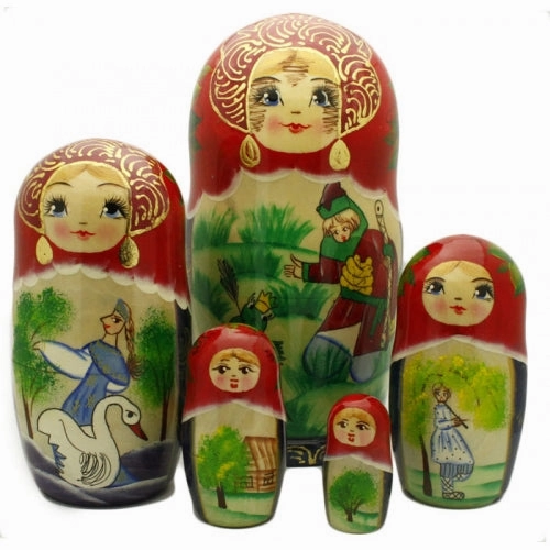 Frog Princess or Tsarevna Frog Nesting Doll Set