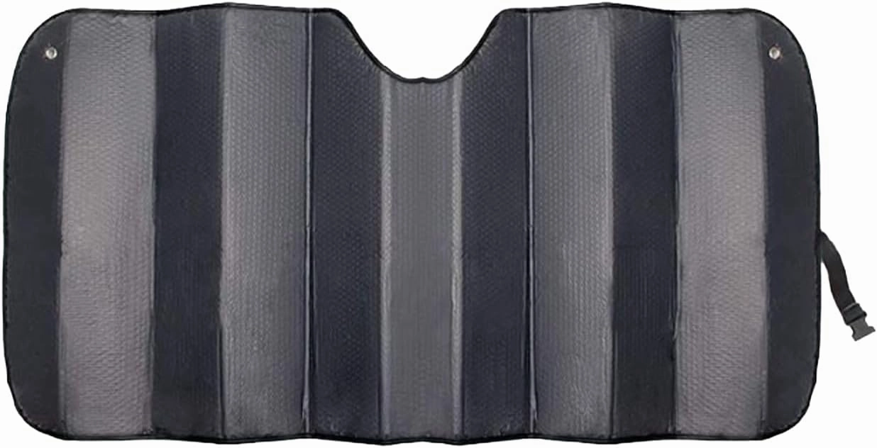 Front Windshield Sunshield, Hollow Bubble Reflective Cooling Heat Insulation Sunshield, Foldable and Easy to Store Summer Accessories, Suitable for Most Cars and SUVs (Black)
