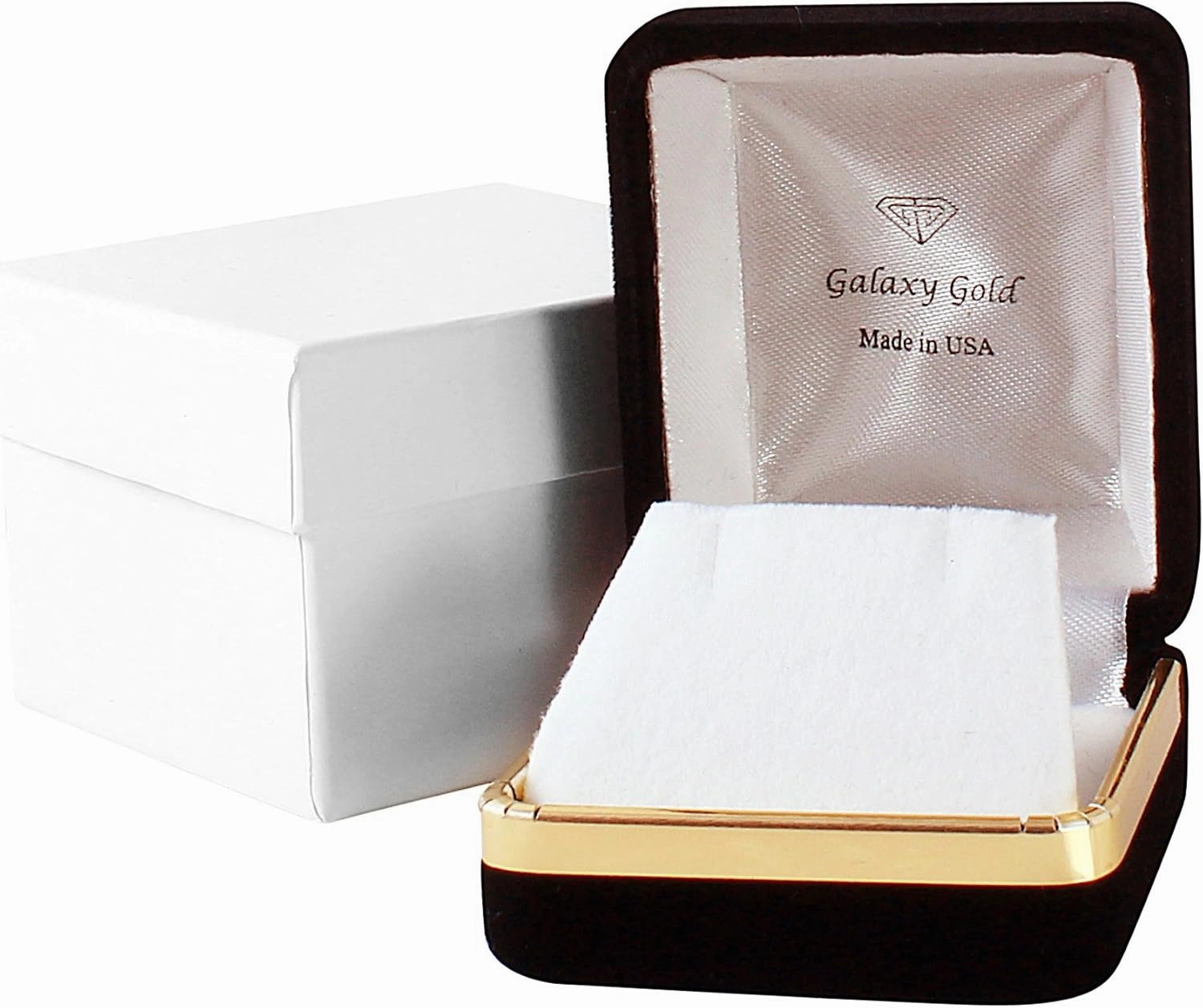 Galaxy Gold GG 14K Solid Yellow Gold Cushion Cut Genuine Brilliant Grade AAA Ruby Ring 6.9 CTW with Natural Diamonds