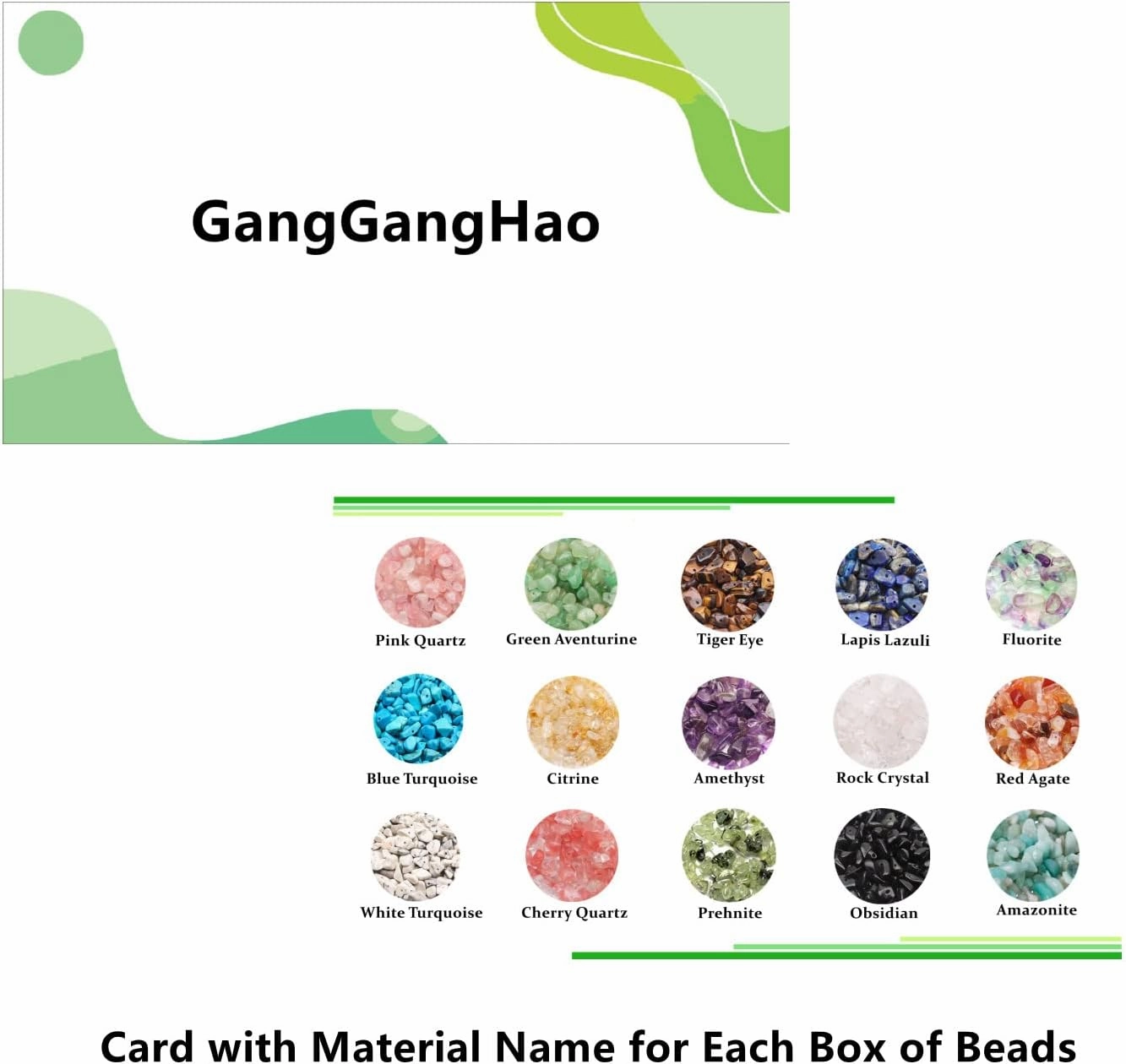 GangGangHao 1888 Pcs Natural Chip Stone Beads About 500g Irregular Gemstones Healing Crystal Loose Rocks Bead Hole Drilled DIY for Bracelet Jewelry Making Crafting (5-8mm, 15 Color Mix-S1)