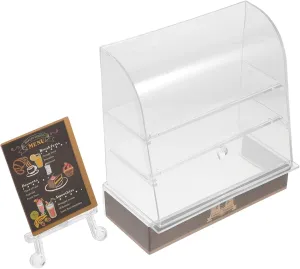 Garneck Realistic Mini Cake Cabinet Dollhouse Accessory DIY Miniature Kit for Kitchen Scene