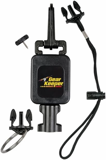Gear Keeper Compact Scuba Diving Console Combo Mount - Standard Snap Clip - RT4 Series Scuba Gear for Securing at Hip/Chest - Durable Diving Equipment - 18” Extension 24 oz Retraction - USA Made